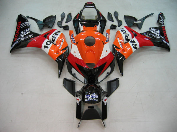 Fairings 2006-2007 Honda CBR 1000 RR Black Orange Repsol  Generic