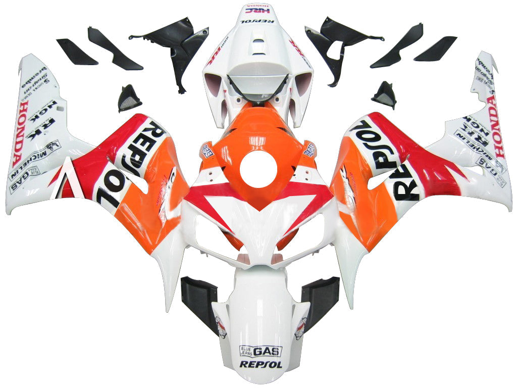 Fairings 2006-2007 Honda CBR 1000 RR White Orange Repsol  Generic