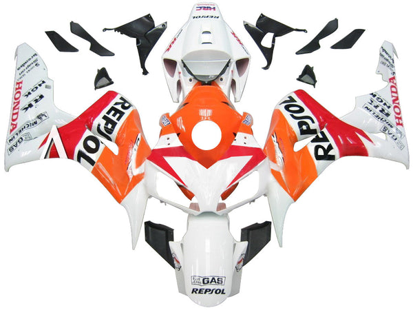Fairings 2006-2007 Honda CBR 1000 RR White Orange Repsol  Generic