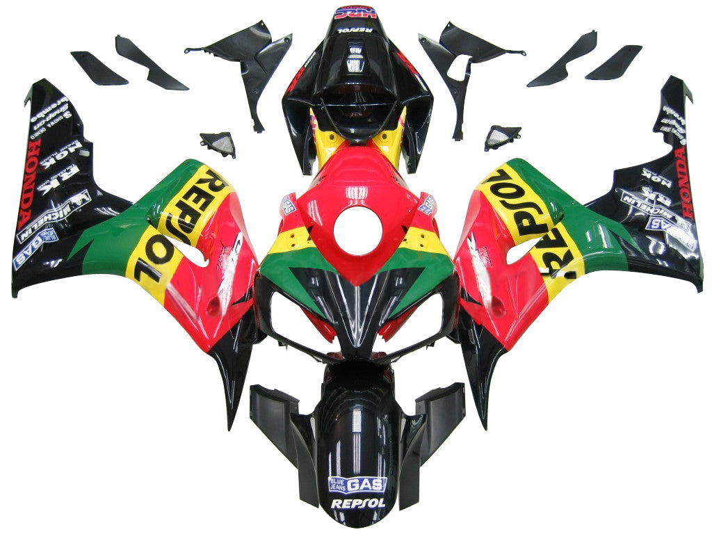 Fairings 2006-2007 Honda CBR 1000 RR Red Yellow Green CBR  Generic