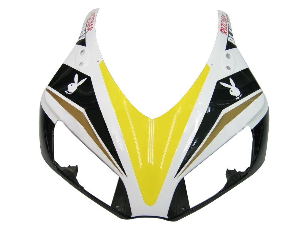 Fairings 2006-2007 Honda CBR 1000 RR أبيض وأسود بلاي بوي عام