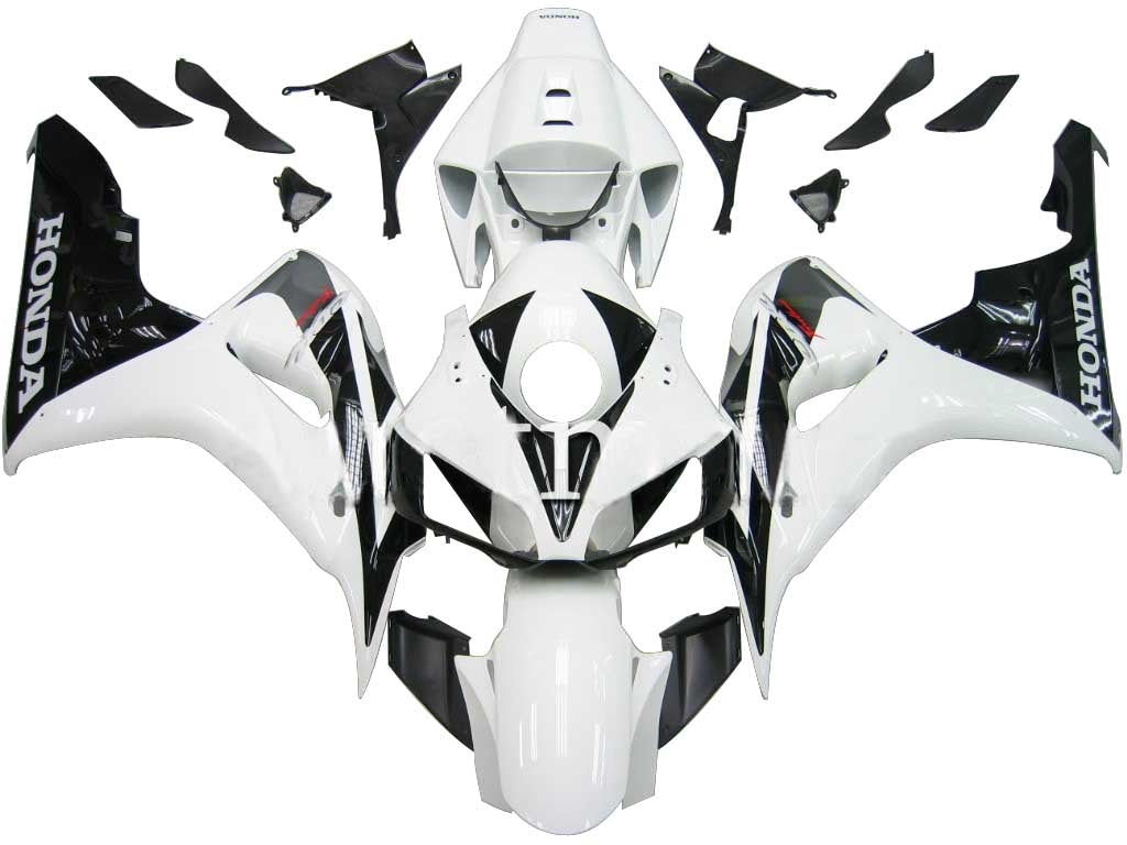 Fairing 2006-2007 Honda CBR 1000 RR White and Black CBR Racin Generic