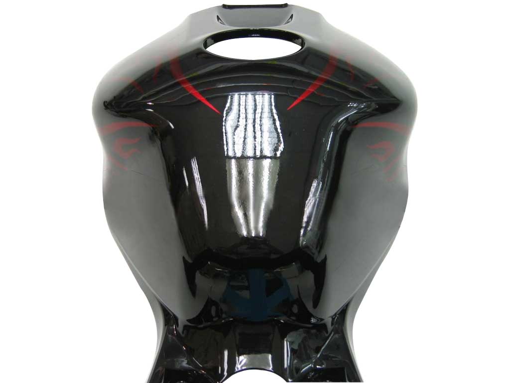 Carenados Honda CBR 1000 RR 2006-2007 negro y rojo Flame Shark genérico