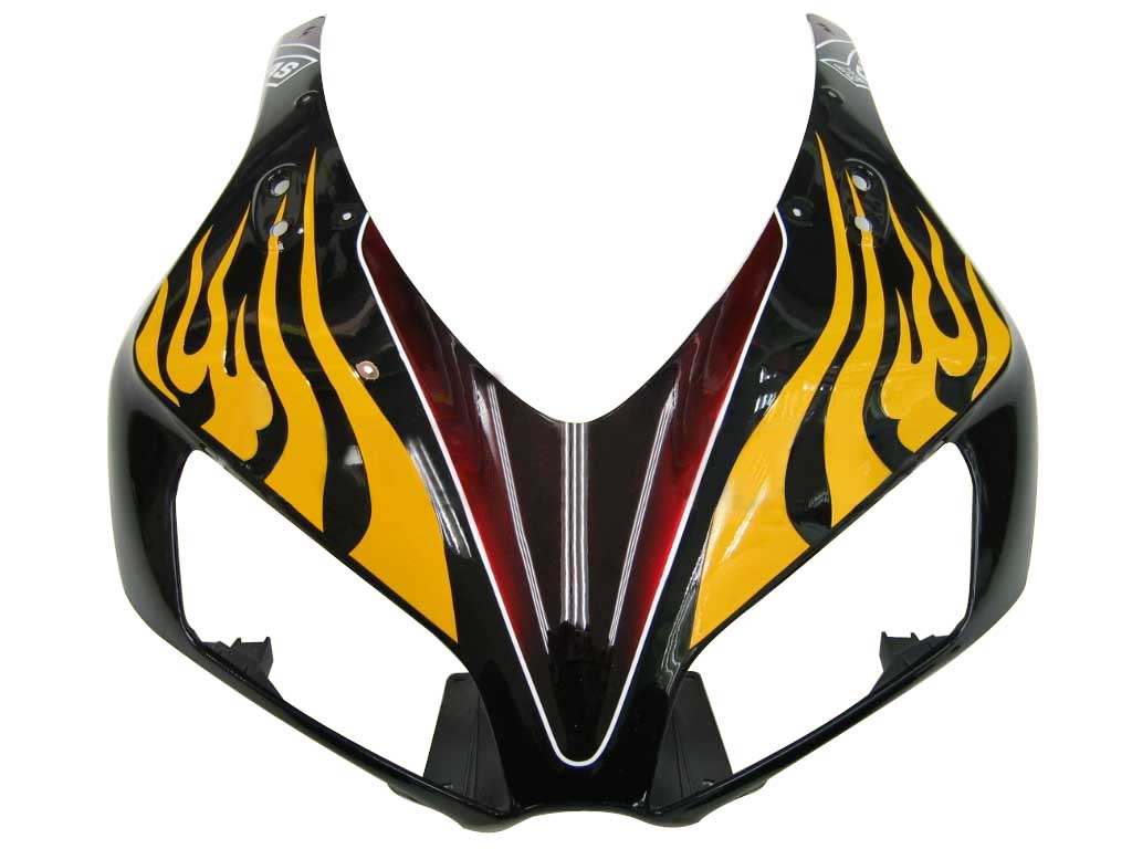 Carenados Honda CBR 1000 RR 2006-2007 negro y rojo Flame Shark genérico