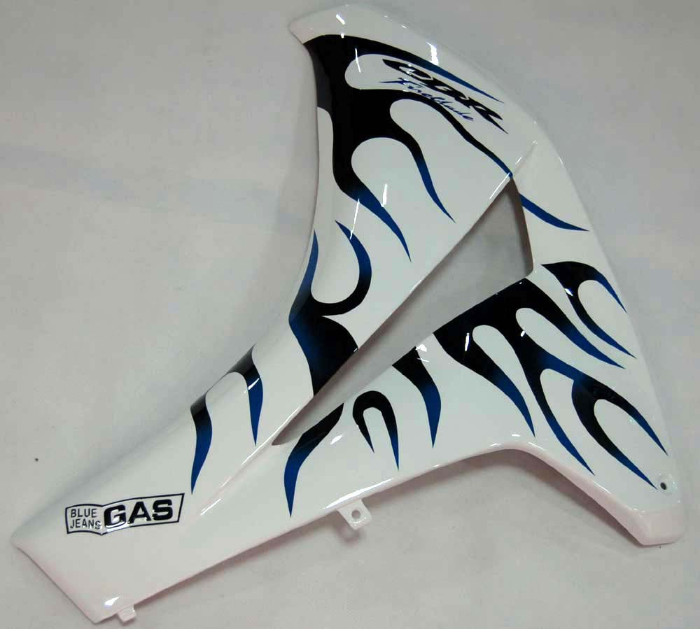 Fairings 2008-2011 Honda CBR 1000 RR White & Blue Black Flame  Generic