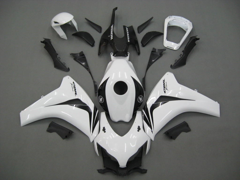 Fairings 2008-2011 Honda CBR1000 RR أبيض وأسود CBR Generic