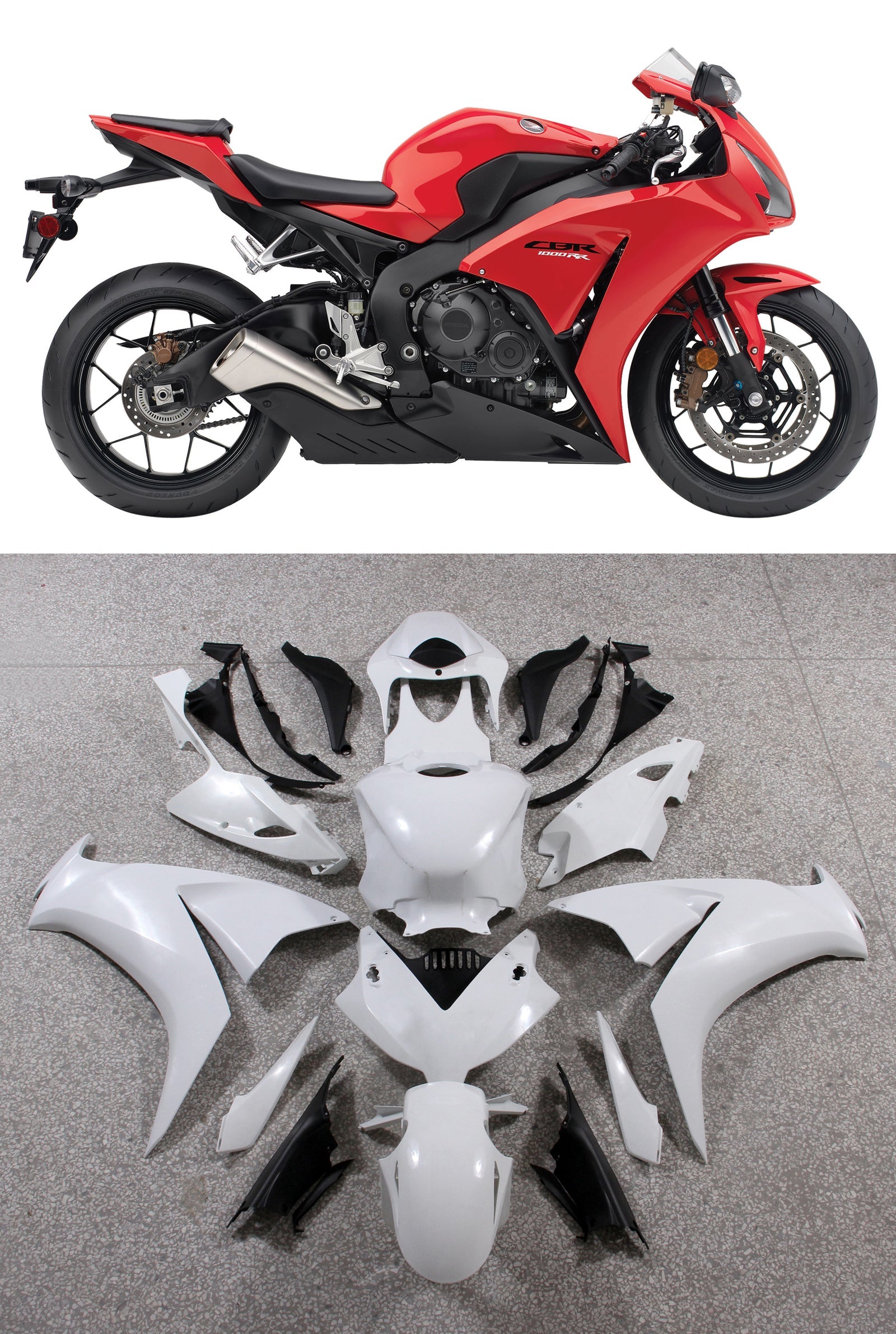 CBR1000RR (2012-2016) Bodywork Fairing ABS Injection Molded Plastics Set 8 Color Generic