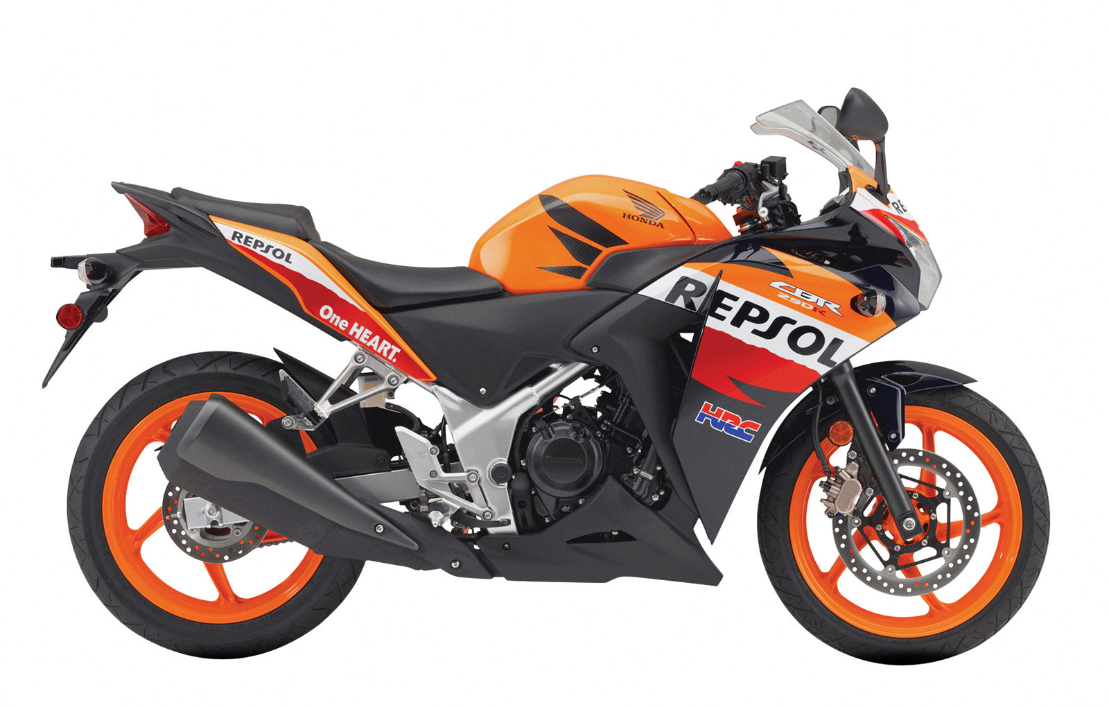 Carenados 2011-2015 Honda CBR250R Repsol Naranja Genérico