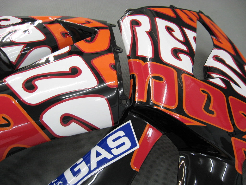 Fairings 2003-2004 Honda CBR 600 RR أصفر أسود فالنتينو روسي ريبسول موتو عام