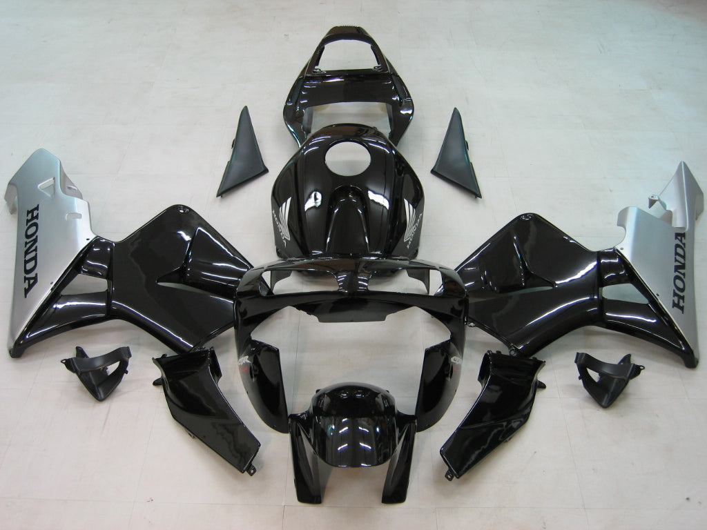 Fairings 2003-2004 Honda CBR 600 RR أسود وفضي هوندا Generic