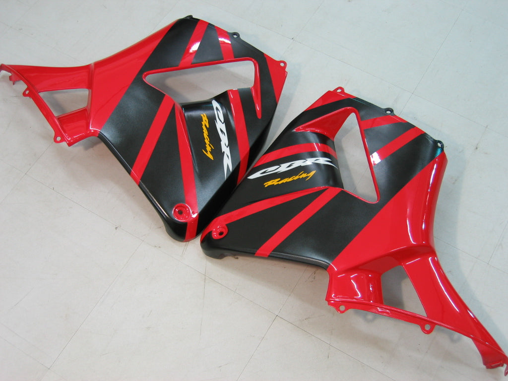 Fairings 2003-2004 Honda CBR 600 RR أحمر وأسود هوندا Generic