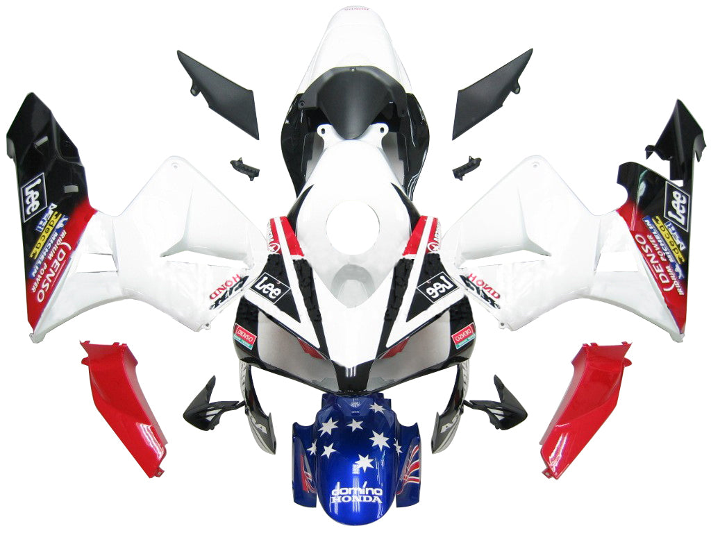 Fairings 2003-2004 Honda CBR 600 RR علم متعدد الألوان عام