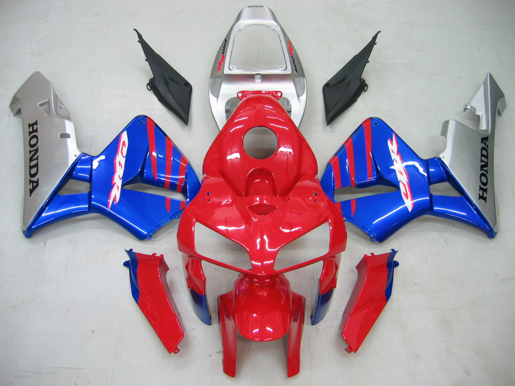 CBR600RR 2005-2006 Bodywork Fairing Red ABS Injection Molded Plastics Set Generic