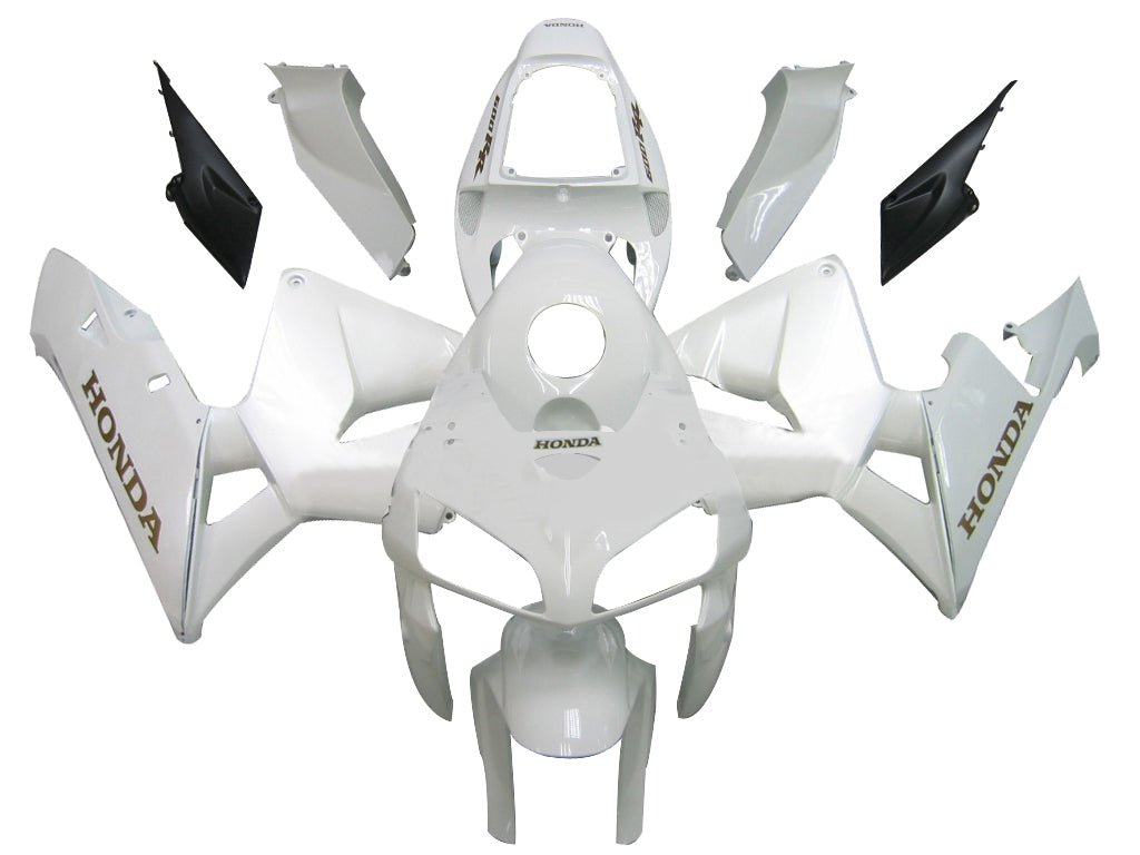 CBR600RR 2005-2006 Bodywork Fairing White ABS Injection Molded Plastics Set Generic