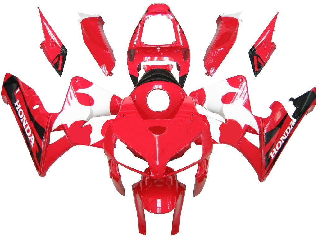 CBR600RR 2005-2006 Bodywork Fairing Red ABS Injection Molded Plastics Set Generic