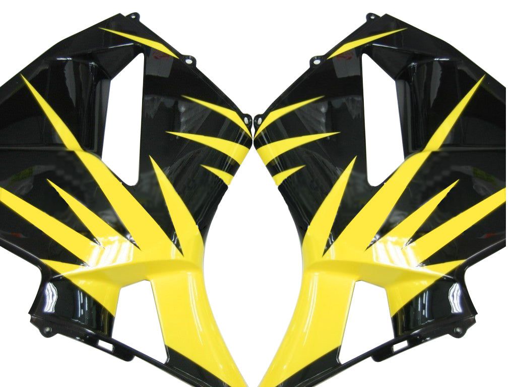 Carenados 2005-2006 Honda CBR 600 RR Negro y Amarillo Tribal Genérico