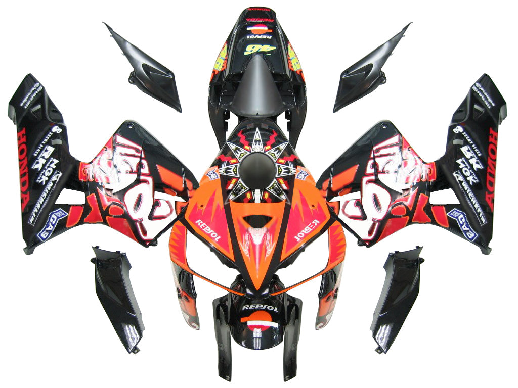 CBR600RR 2005-2006 Bodywork Fairing Black & Other color ABS Injection Molded Plastics Set Generic