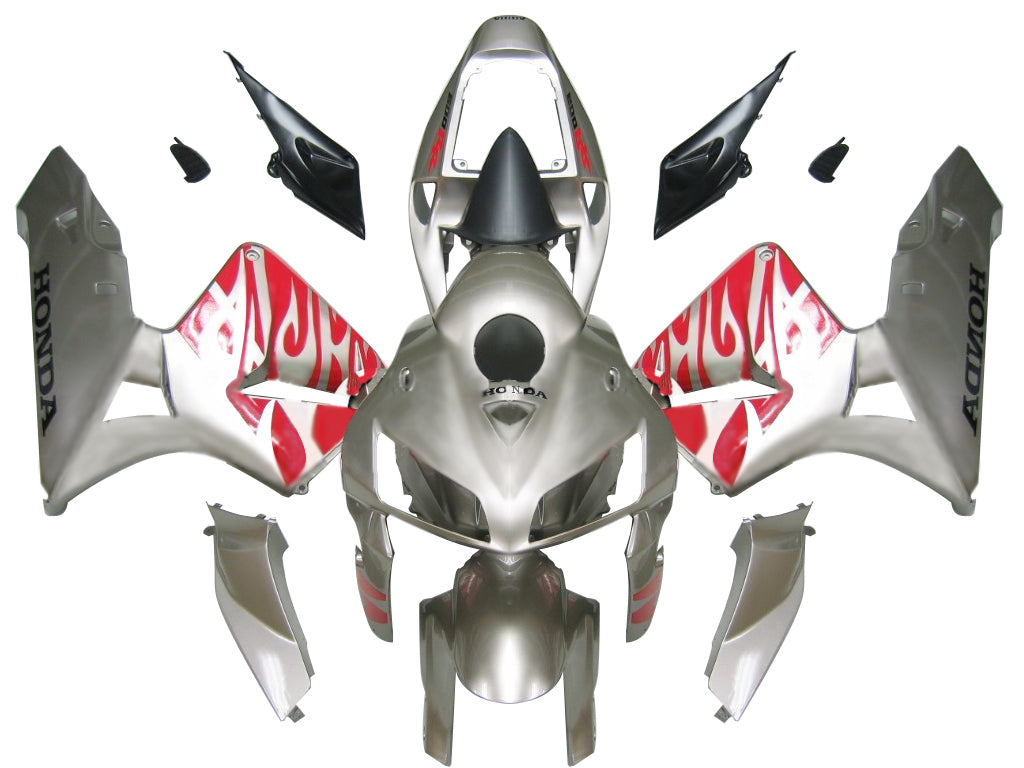 CBR600RR 2005-2006 Bodywork Fairing Silver ABS Injection Molded Plastics Set Generic