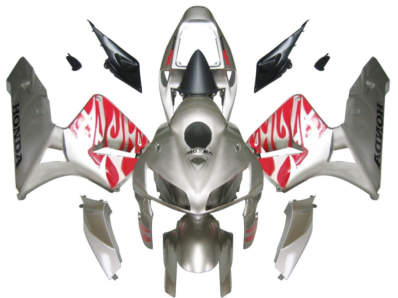 CBR600RR 2005-2006 Bodywork Fairing Silver ABS Injection Molded Plastics Set Generic