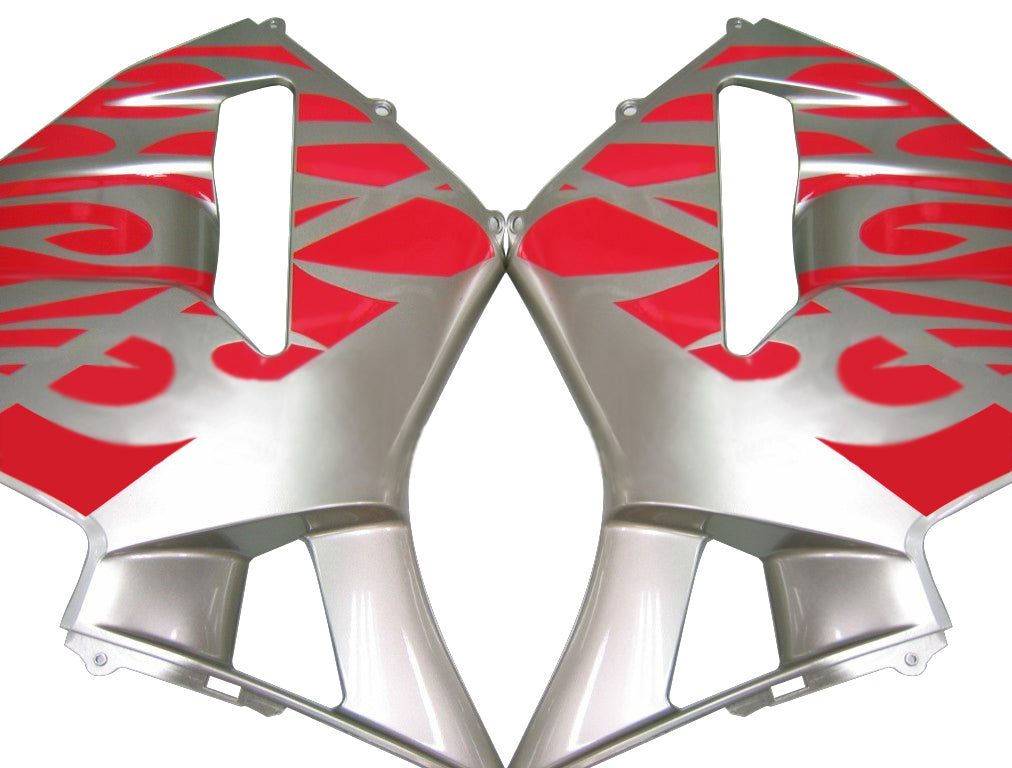 Carenados 2005-2006 Honda CBR 600 RR Plata y Rojo Tribal Genérico