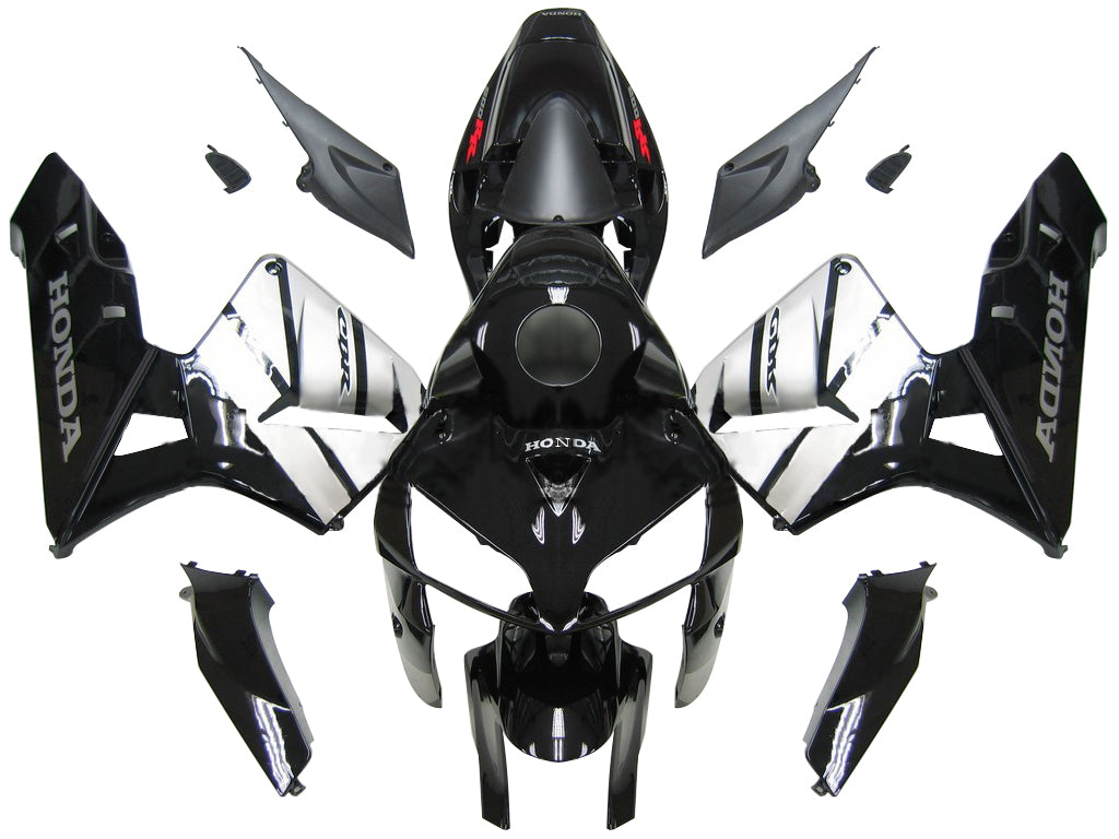 Carenados 2005-2006 Honda CBR 600 RR negro y plata CBR Honda Generic