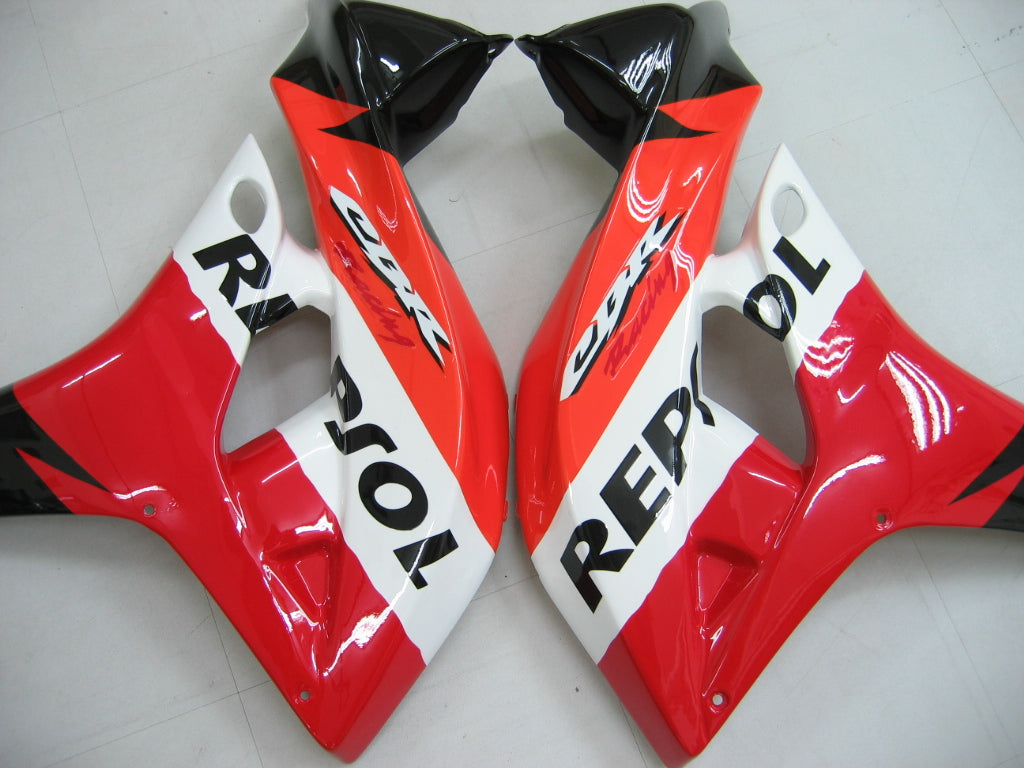 Fairings 2007-2008 Honda CBR 600 RR Black & Orange Repsol  Generic