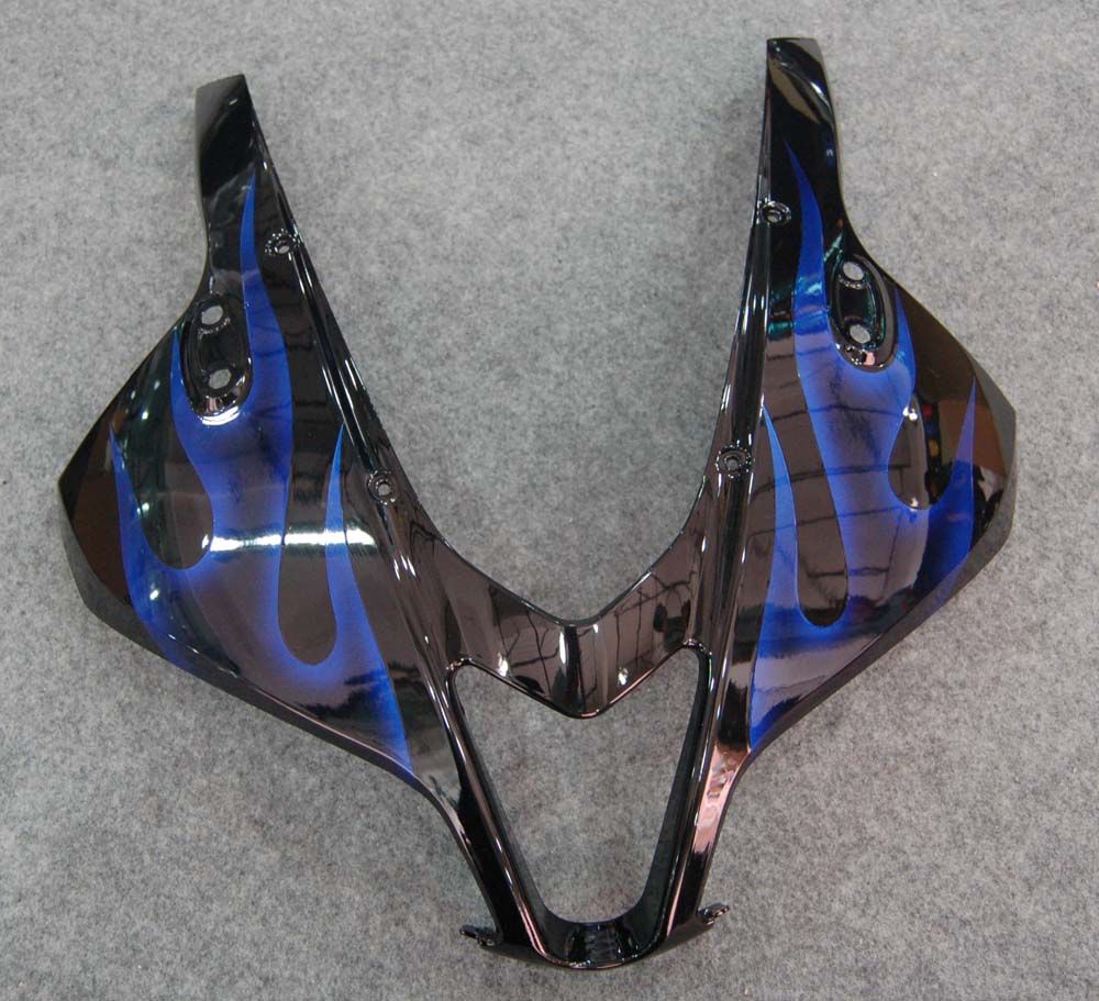 Fairings 2007-2008 Honda CBR 600 RR Black & Blue Flame  Generic