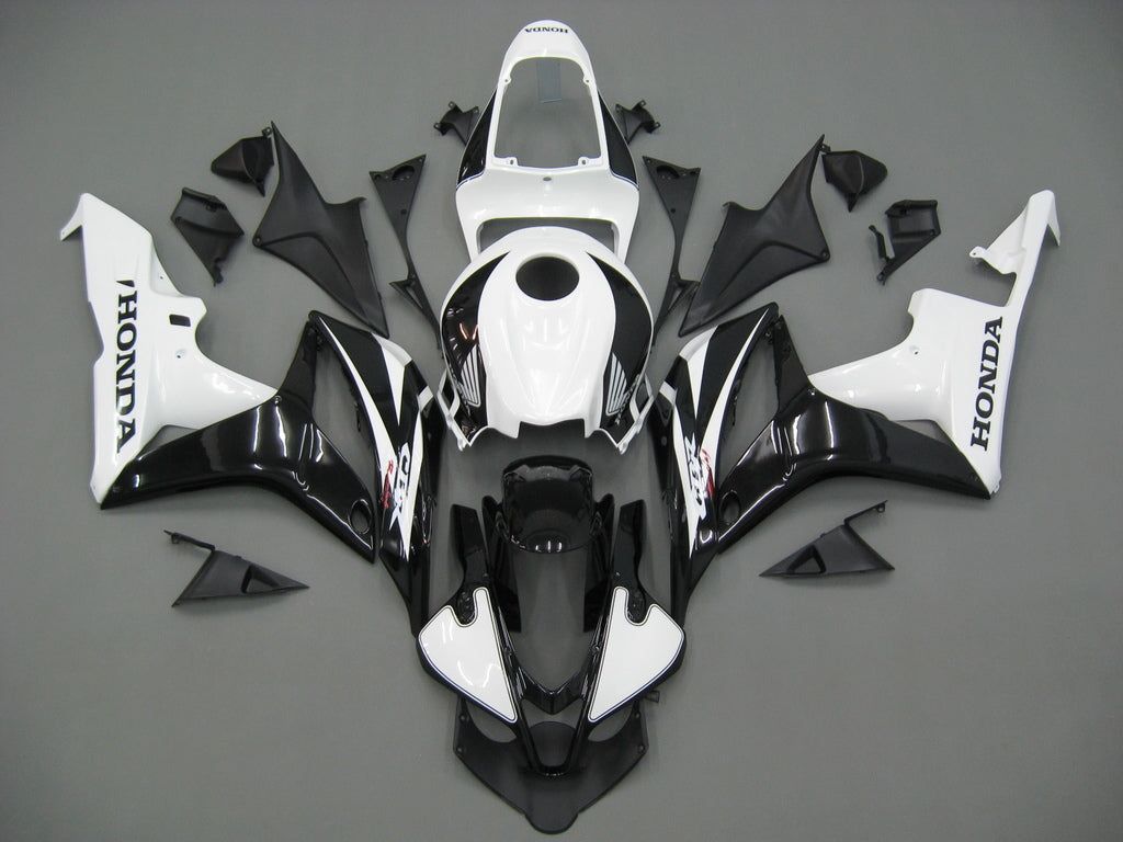 Carenados 2007-2008 Honda CBR 600 RR negro y blanco CBR genérico