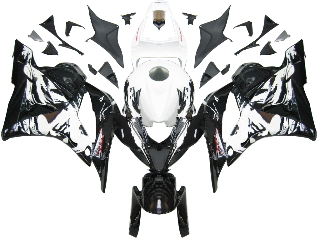 Carenados 2009-2012 Honda CBR 600 RR Negro y Blanco Tribal Genérico