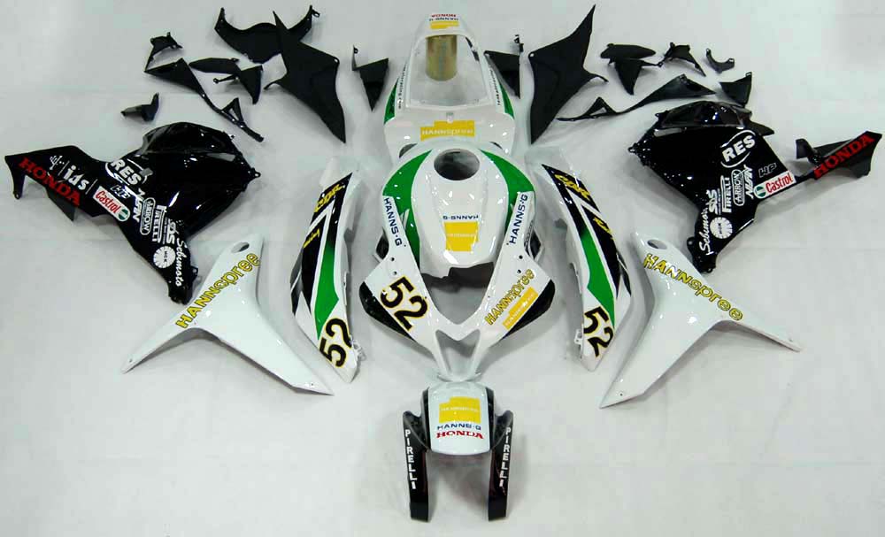 Carenados 2009-2012 Honda CBR 600 RR Multicolor No.52 Hannspree Genérico