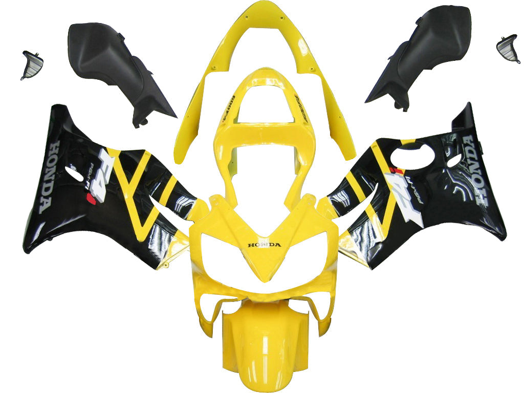 Fairings 2001-2003 Honda CBR 600 F4i Yellow & Black F4i  Generic