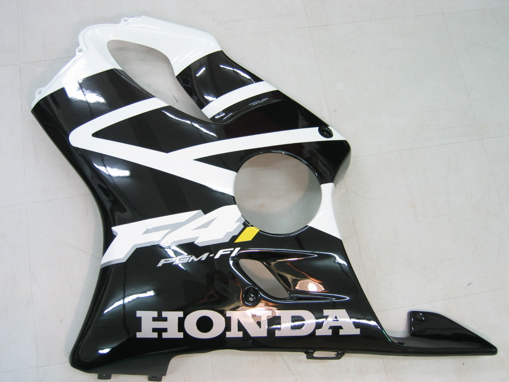 Carenados 2001-2003 Honda CBR600 F4i Negro y Blanco F4i Genérico