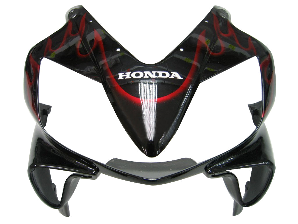 Carenados 2004-2007 Honda CBR 600 F4i Negro y Rojo Llama Genérico