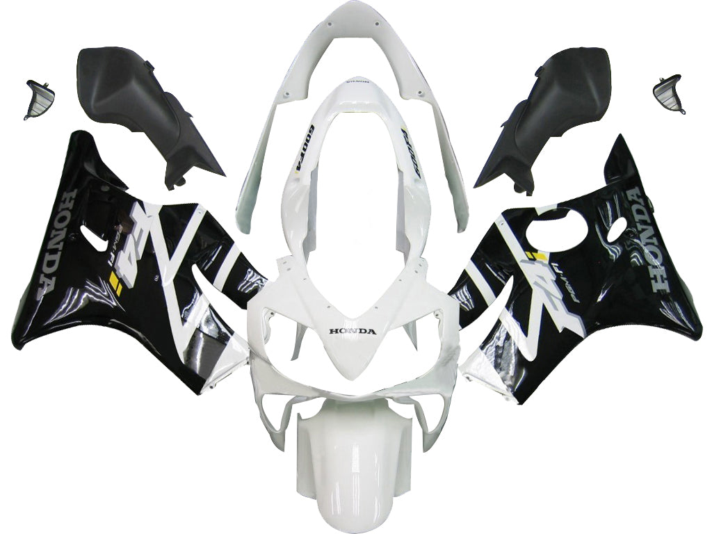 Carenados 2004-2007 Honda CBR 600 F4i Blanco y Negro F4i Genérico