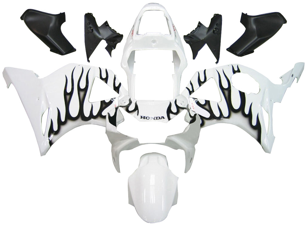 Fairings 2002-2003 Honda CBR 954 RR White & Black Flame  Generic