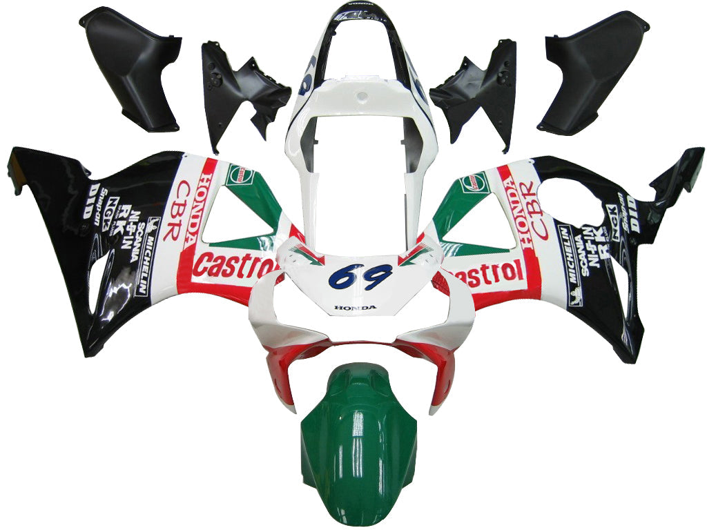 Fairings 2002-2003 Honda CBR 954 RR No.69 Castrol CBR  Generic