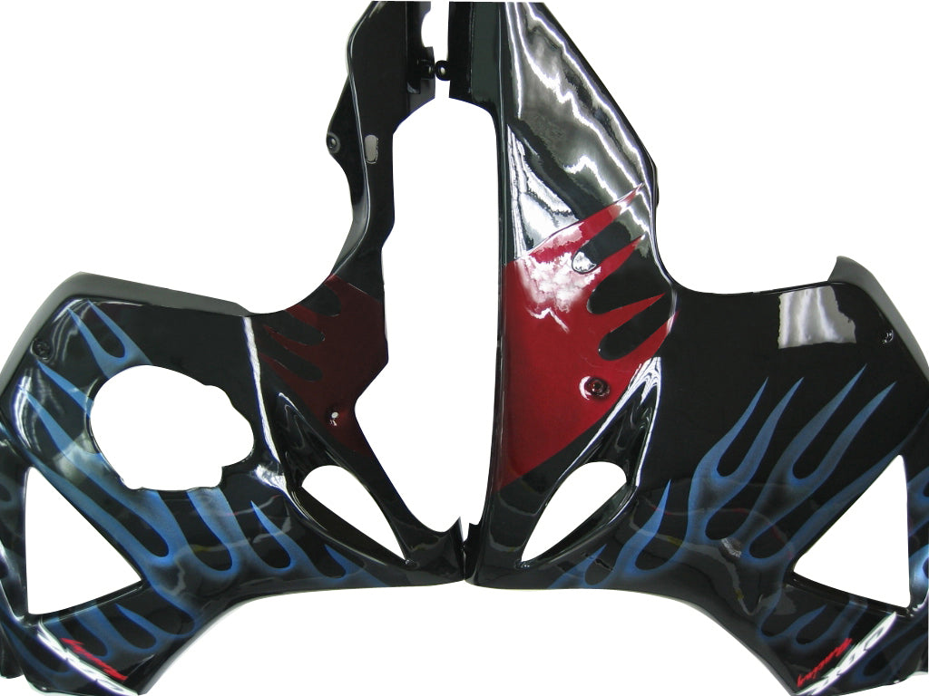 Fairings 2002-2003 Honda CBR 954 RR Black & Blue Flame  Generic