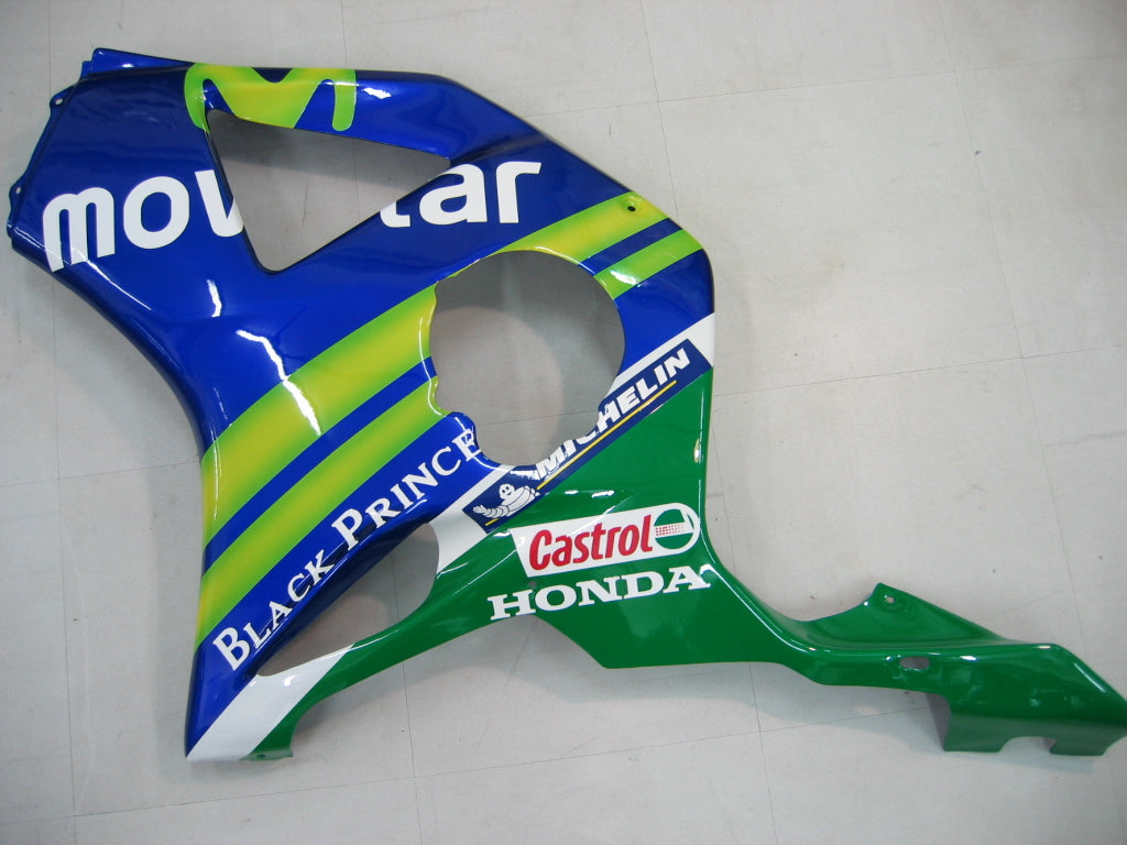 Fairings 2002-2003 Honda CBR 954 RR Blue & Green Movistar  Generic