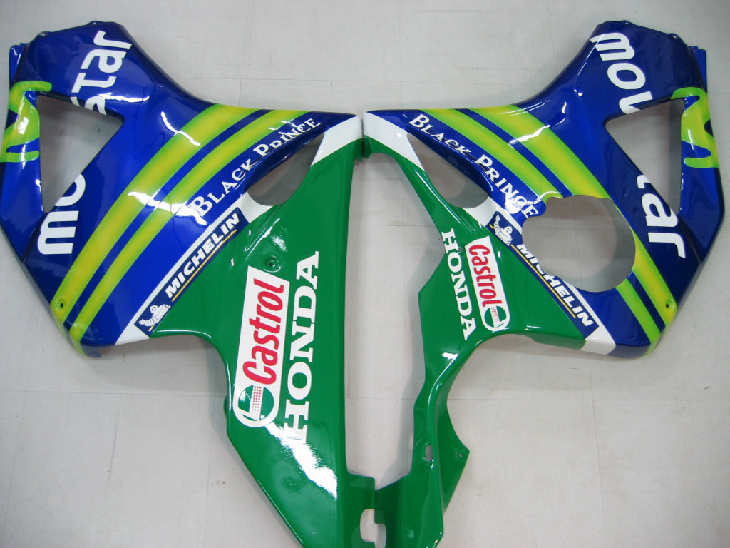 Fairings 2002-2003 Honda CBR 954 RR Blue & Green Movistar  Generic