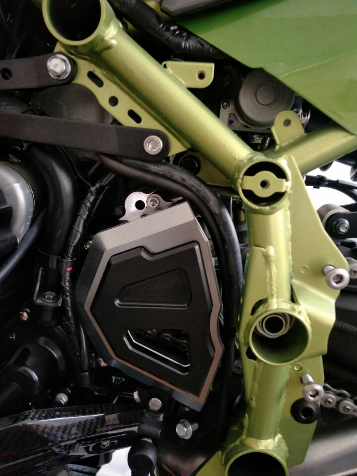 Cubierta protectora de piñón de cadena delantera CNC, motor Silder para Kawasaki Z900 2017 genérico