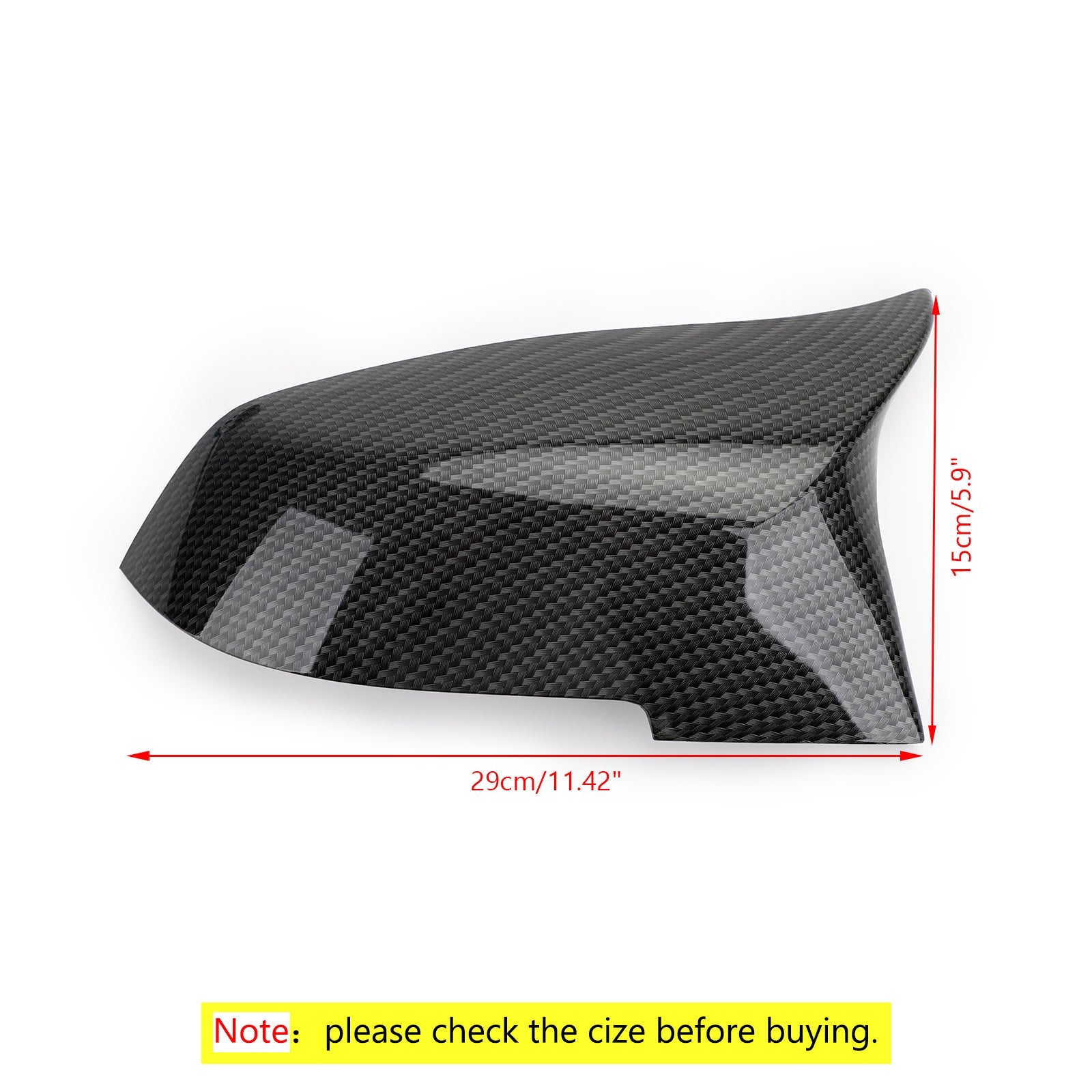 Carbon Fiber Rearview Mirror Cover Caps For BMW F20 F21 F22 F30 F32 F36 X1 F87 Generic