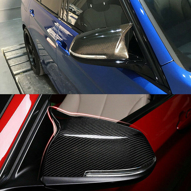 ألياف الكربون مرآة الرؤية الخلفية غطاء قبعات لسيارات BMW F20 F21 F22 F30 F32 F36 X1 F87 عام