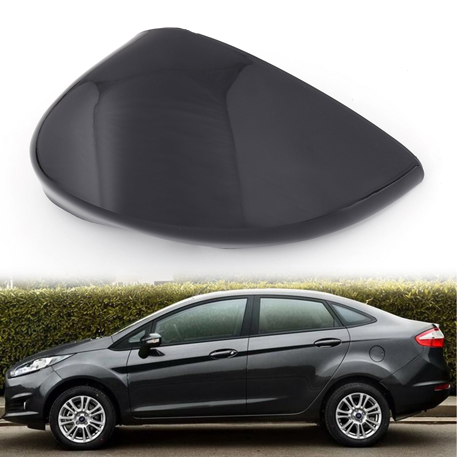 2009-2015 Ford Fiesta Left/Right Wing Door Side Rearview Mirror Cover Cap