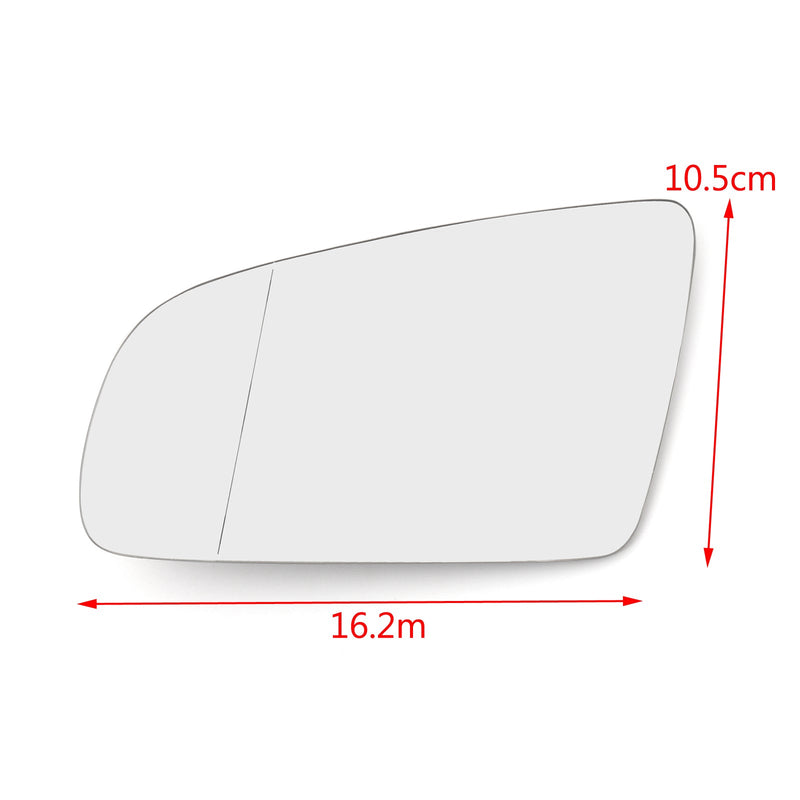 Front L/R Side Rearview Mirror Glass W/ Heated For AUDI A3 S3 A4 B6 B7 A6 S6 Generic