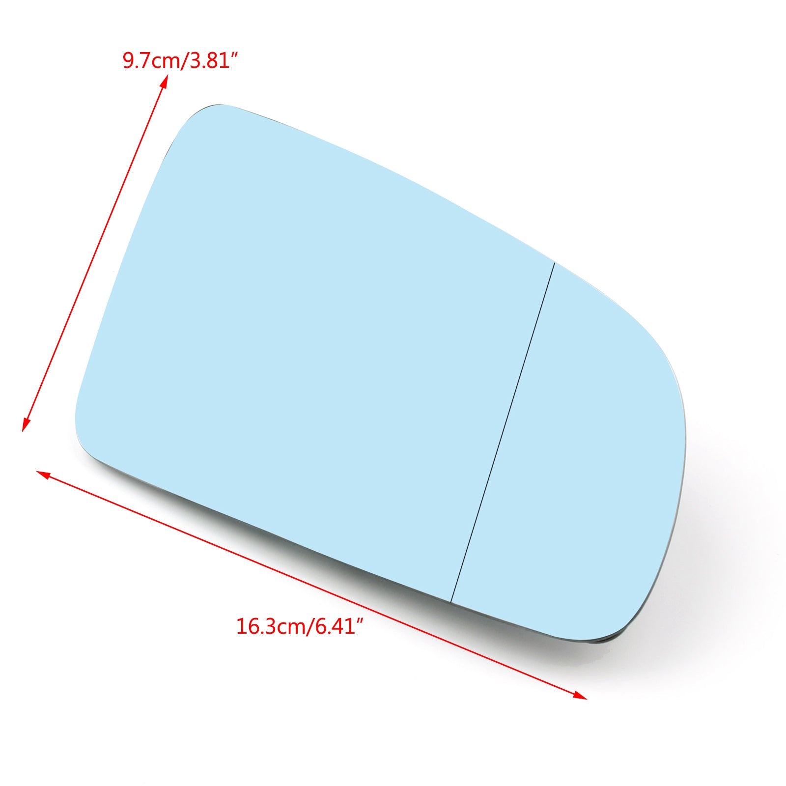 Nuevo cristal de espejo retrovisor azul izquierdo/derecho para Audi A4 B6 B7 A6 C6 2005-2008 genérico