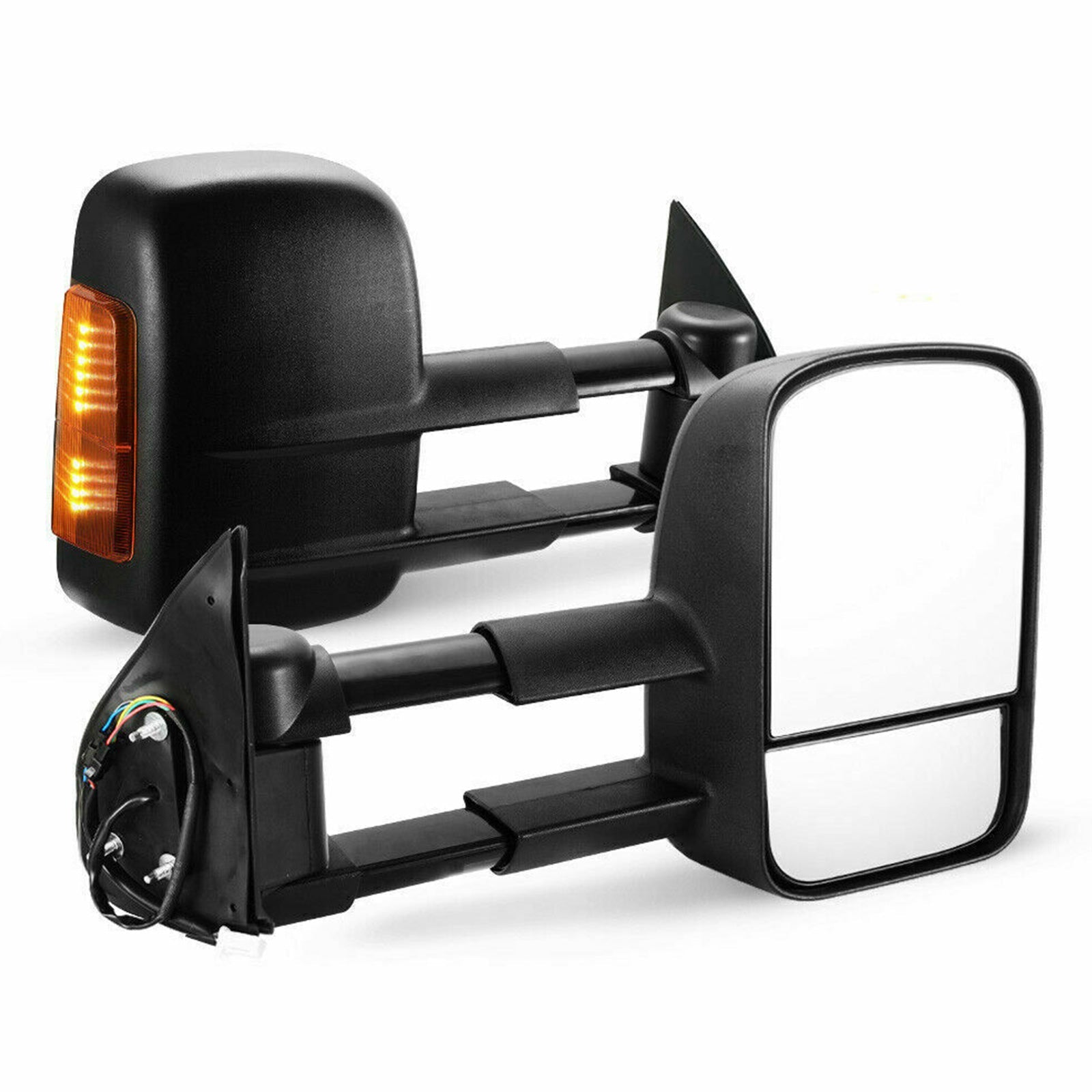 Pair Extendable Caravan Towing Mirrors For Toyota HILUX REVO 2015 ON INDICATOR Generic