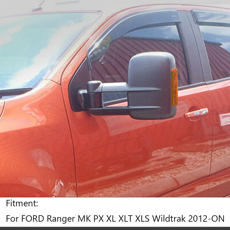 مرايا سحب قابلة للتمديد لسيارة فورد رينجر MK PX XL XLT XLS Wildtrak 2012-ON
