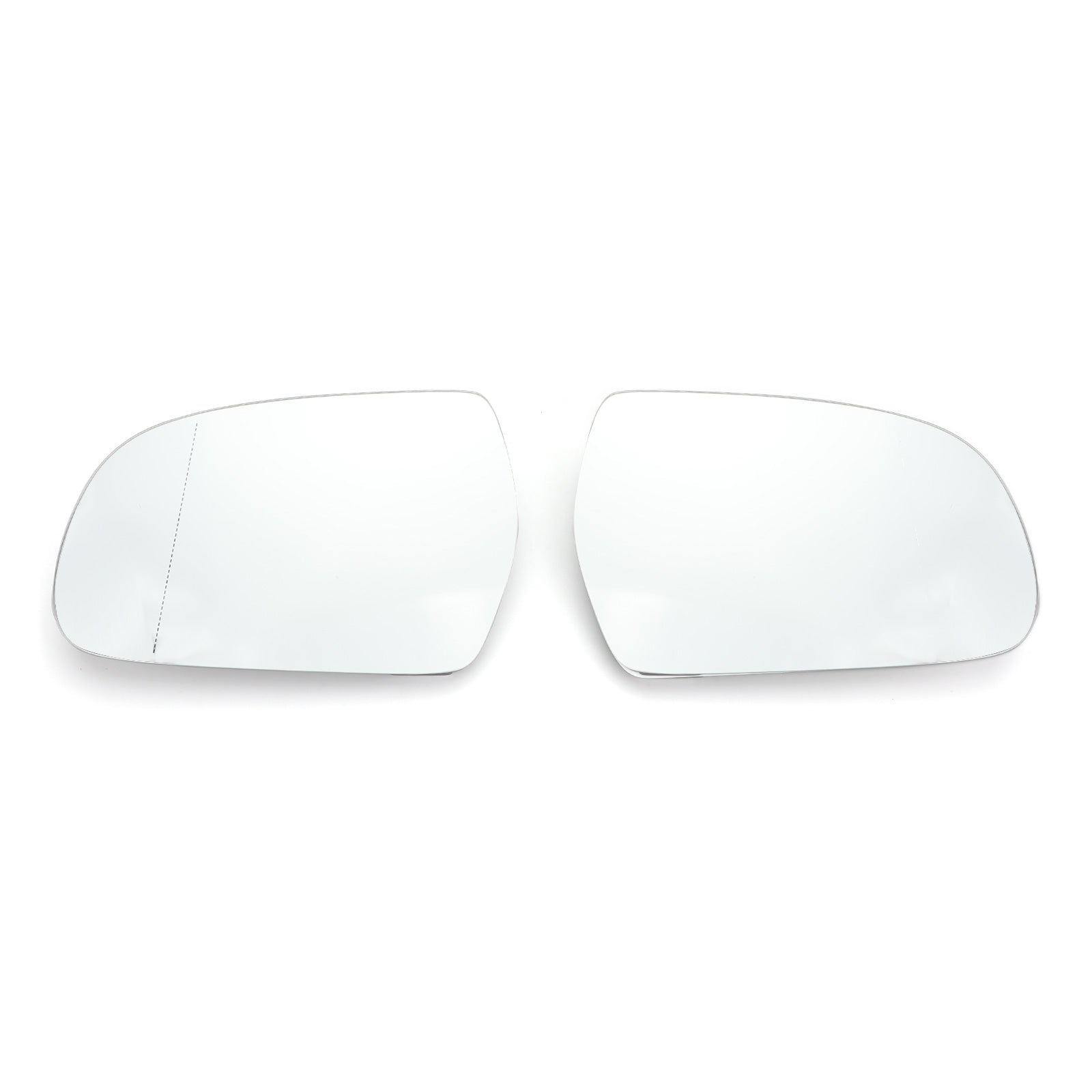 Door Mirror White Glass Heated Pair 8K0857535/6F Fit For Audi A4 B9 13-16 Generic