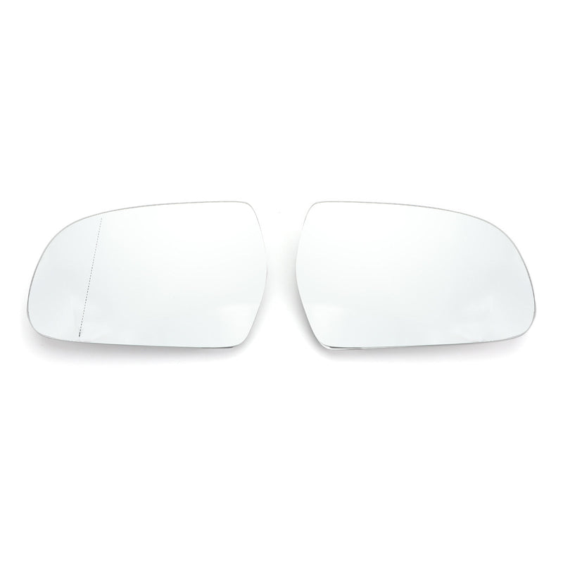 Espejo de puerta de cristal blanco calentado par 8K0857535/6F apto para Audi A4 B9 13-16 genérico