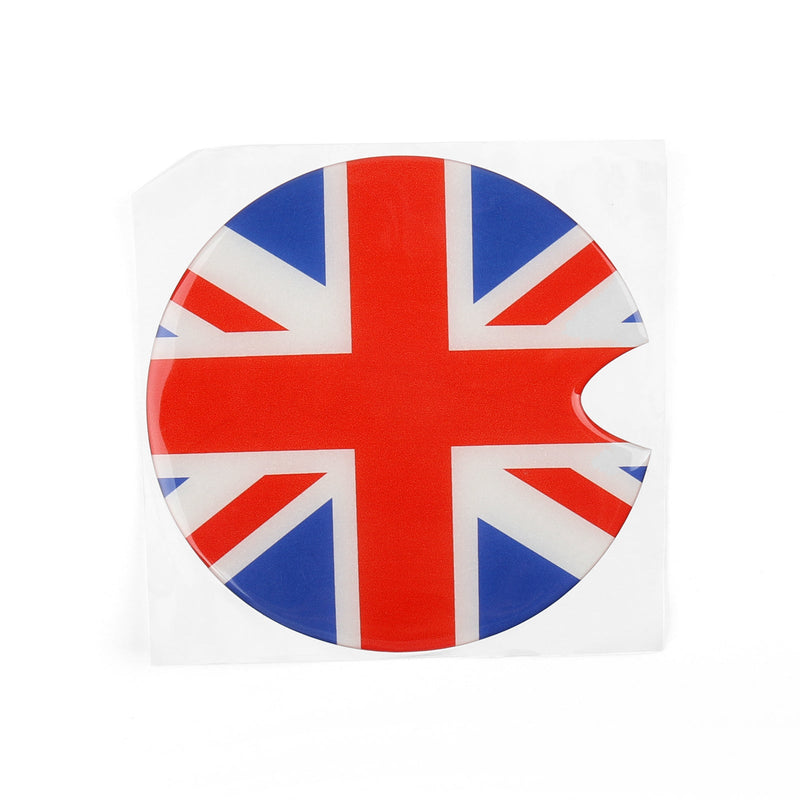 ملصق فينيل بنمط متقلب علم الاتحاد جاك المملكة المتحدة لميني كوبر غطاء تغليف الغاز عام